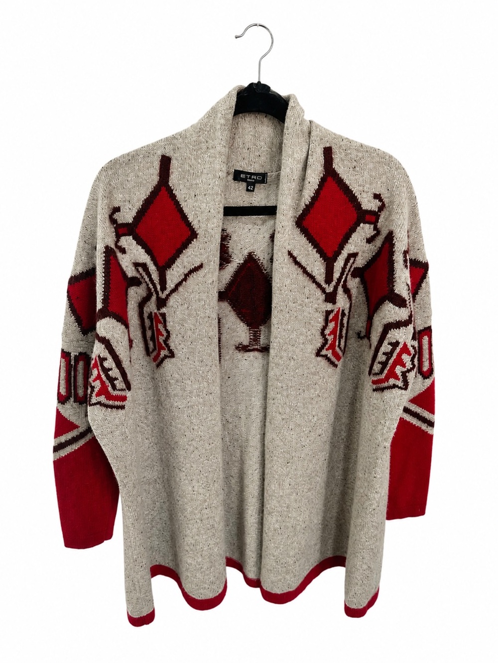 ✨ ETRO Italian Knit Statement Cardigan • Size 42 ✨